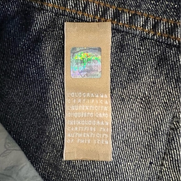 Galliano Women’s Jean Straight Leg Navy Blue Super soft Slightly distressed - Picture 16 of 16